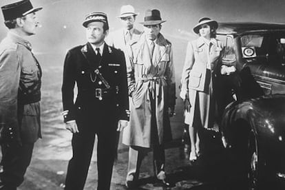 Una imagen de <i>Casablanca,</i> de Michael Curtiz.