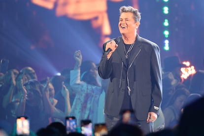 Carlos Vives, durante su presentación en el inicio de la ceremonia de premiación. 
