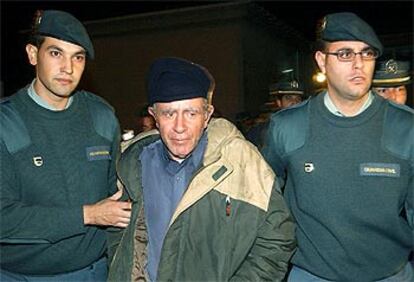 Apostolos Mangouras, capitán del <b></b><i>Prestige,</i> el día en que fue detenido.