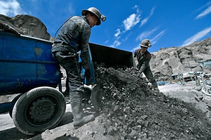 Trabajo en la minería cooperativa en Cerro de Porco, en Potosí, ciudad del suroeste de Bolivia.