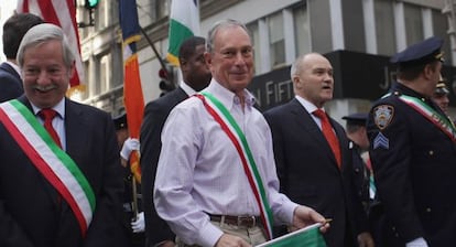 El alcalde Michael Bloomberg, hoy en un desfile en Nueva York