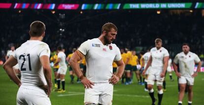 Chris Robshaw, capitán de Inglaterra, tras caer eliminados.