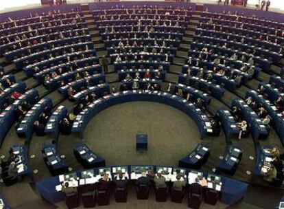 El hemiciclo del Parlamento Europeo, en Estrasburgo, en una imagen de enero de 2002.