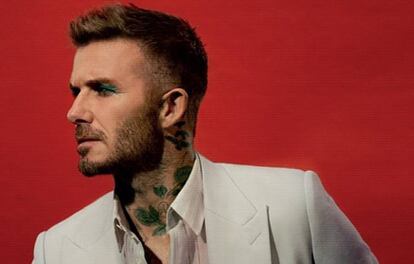 David Beckham en la portada de la revista británica 'Love'.