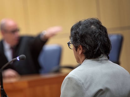 Luis Eduardo Ramírez, durante el juicio por abusar de una menor en el primer juicio en Valencia.