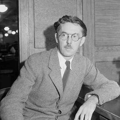 El escritor y autor de cómics James Thurber, en 1936.