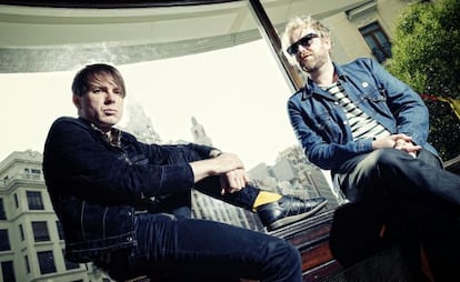 Bob Hardy y Alex Kapranos, integrantes de Franz Ferdinand.