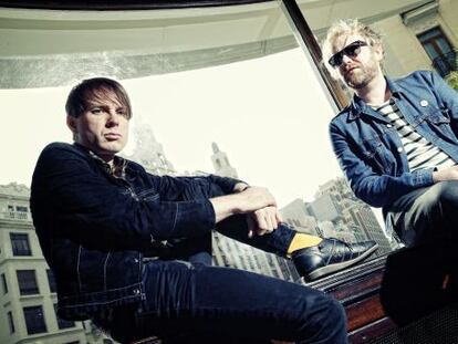 Bob Hardy y Alex Kapranos, integrantes de Franz Ferdinand.