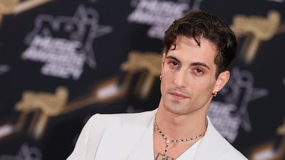 Damiano David, durante la 26ª edición de los NRJ Music Awards, el 1 de noviembre de 2024 en Cannes, Francia.