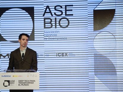 Ion Arocena, director general de AseBio, durante la presentación del Informe AseBio 2022.