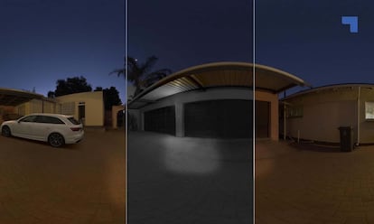 Visión nocturna de las cámaras de exterior