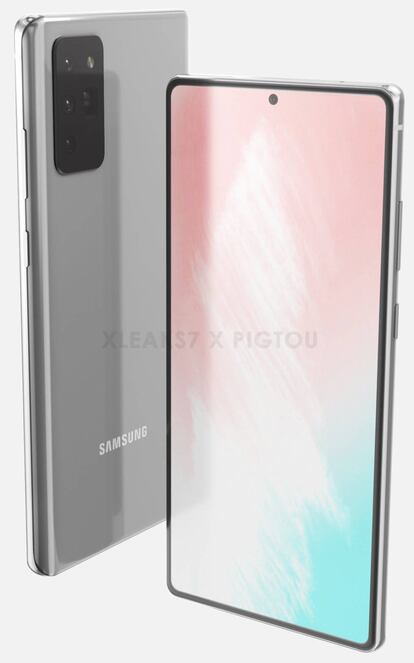 Samsung Galaxy Note20 concepto.