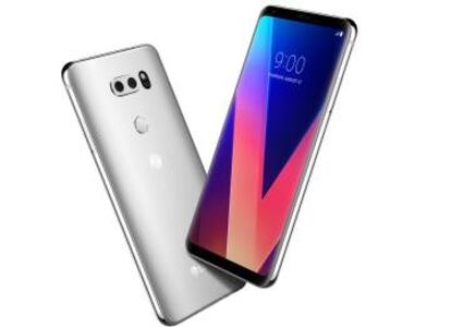 Vista frontal y trasera del LG V30