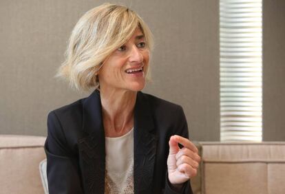 Pilar Zabala durante la entrevista en un hotel de San Sebasti&aacute;n.