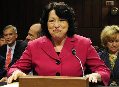 La nueva juez del Tribunal Supremo de EE UU, la hispana Sonia Sotomayor