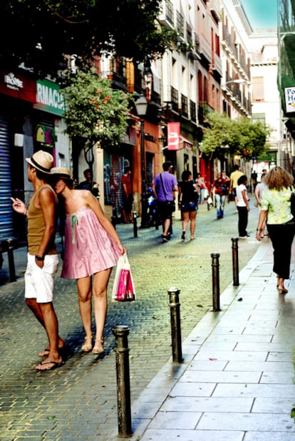 La calle del Espíritu Santo, una de las vías principales que atraviesa el madrileño barrio de Malasaña.