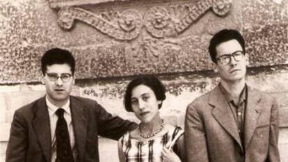De izquierda a derecha, Miguel Espinosa, Mercedes Rodríguez y Francisco Guerrero, esposo de Mercedes.