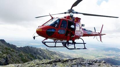 Helicóptero de los Bomberos de la Comunidad de Madrid.