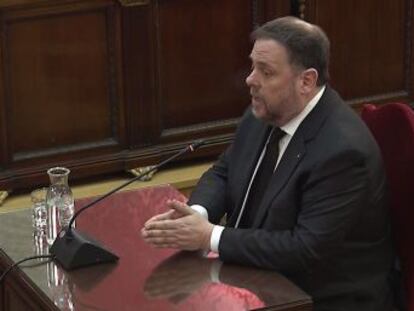 Junqueras va rebutjar respondre al fiscal i va convertir la seva declaració en un al·legat polític. Forn va plantar cara a les acusacions amb una defensa més tècnica