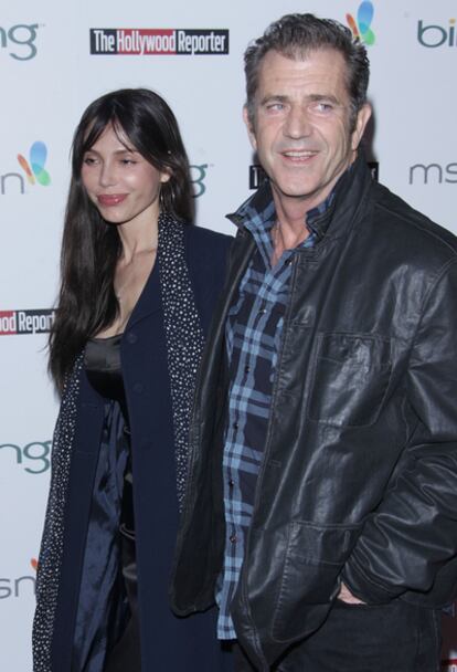 Oksana Grigorieva y Mel Gibson en una imagen de marzo de 2010