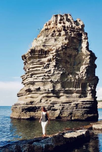 Playa de Chiaiolella, en Procida, en el sur de Italia.