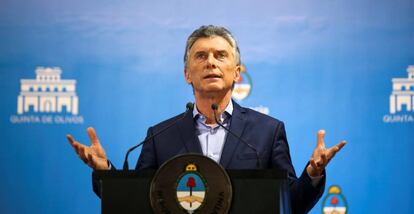 El presidente argentino, Mauricio Macri.