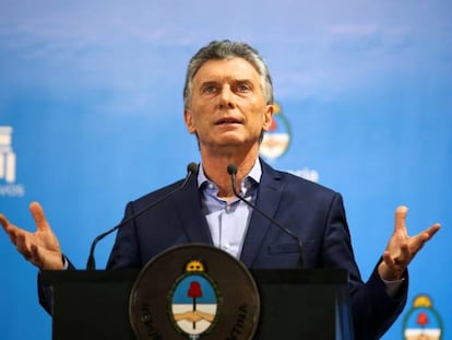 El presidente argentino, Mauricio Macri.