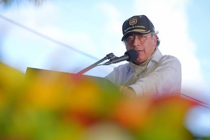 Gustavo Petro, en Timbío (Cauca), el 11 de septiembre.