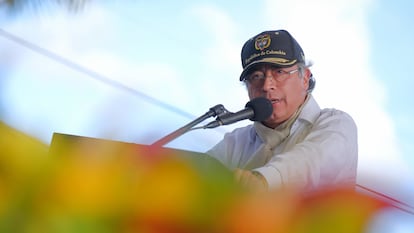 Gustavo Petro, en Timbío (Cauca), el 11 de septiembre.