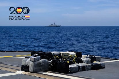 La cocaína intervenida en aguas próximas a Canarias a un pesquero procedente de Venezuela.
