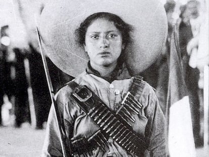 Adela Velarde Pérez, la primer adelita, en una imagen sin datar.