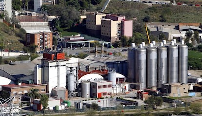 Fàbrica de Cacaolat, propietat de Damm, a Santa Coloma de Gramenet.