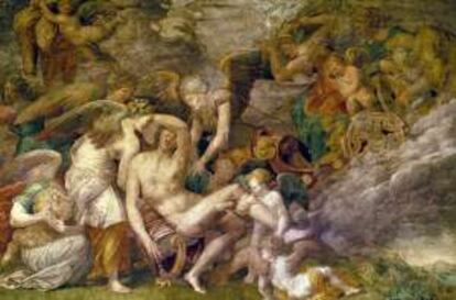 Fresco 'Muerte de Adonis', de Primaticcio y Fiorentino.