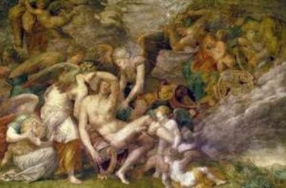 Fresco 'Muerte de Adonis', de Primaticcio y Fiorentino.