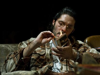 El actor Iván Benet, durante la representación.