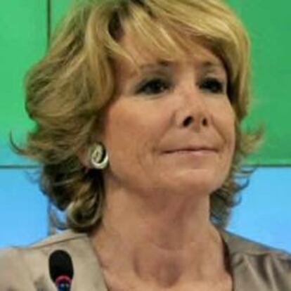 Esperanza Aguirre, candidata a la presidencia de la Comunidad de Madrid.