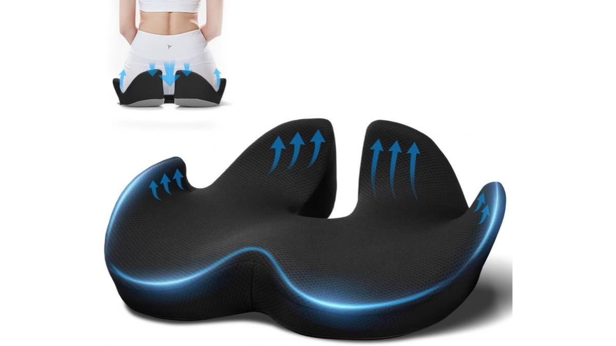 Cojín ergonómico con cobertura completa.