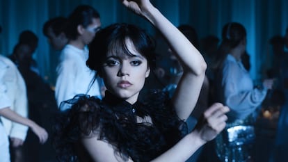 A scene from Tim Burton's new series 'Wednesday.'