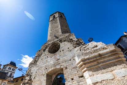 La torre-campanario de Puigcerdà, erigida en el siglo XII y símbolo de la ciudad.