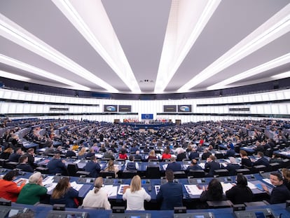 El pleno del Parlamento Europeo en Estrasburgo.