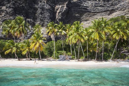 La playa Frontón, en la zona de Las Galeras.