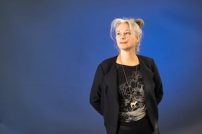 La escritora Sara Stridsberg, en Edimburgo en 2019. 