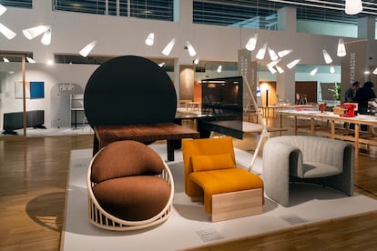 Muestra de muebles en la exposición El Mejor Diseño del Año en el Museo del Diseño de Barcelona. Cortesía: FAD.