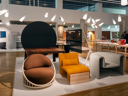 Muestra de muebles en la exposición El Mejor Diseño del Año en el Museo del Diseño de Barcelona. Cortesía: FAD.