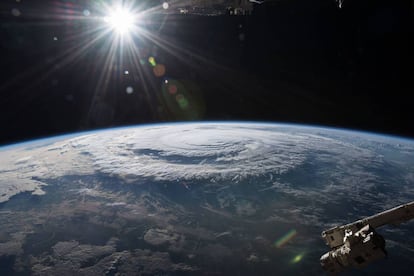 La atmósfera terrestre vista desde la Estación Espacial Internacional