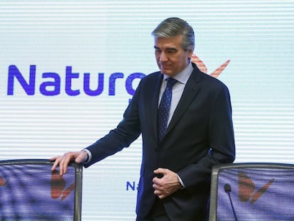 El presidente de Naturgy, Francisco Reynés, el pasado enero en Madrid.