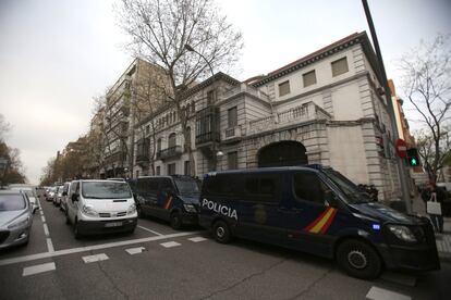 El edificio okupado era la antigua sede de la Dirección General de Caballeros Mutilados de Guerra por la Patria.