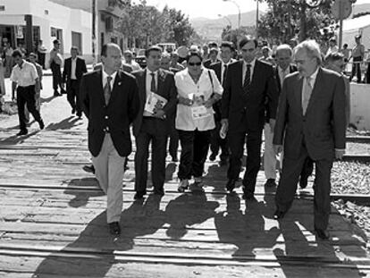 El alcalde de Almería, el delegado del Gobierno en Andalucía, la alcaldesa de Huércal, Manuel Niño y el delegado del Gobierno en Almería.