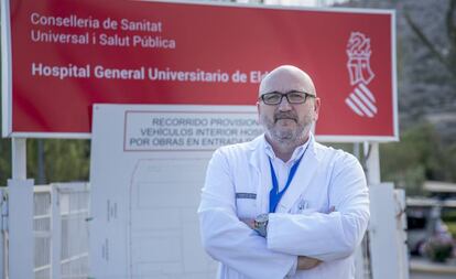 Daniel Cózar, único ingeniero del Hospital de Elda (Alicante). 