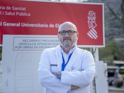 Daniel Cózar, único ingeniero del Hospital de Elda (Alicante). 